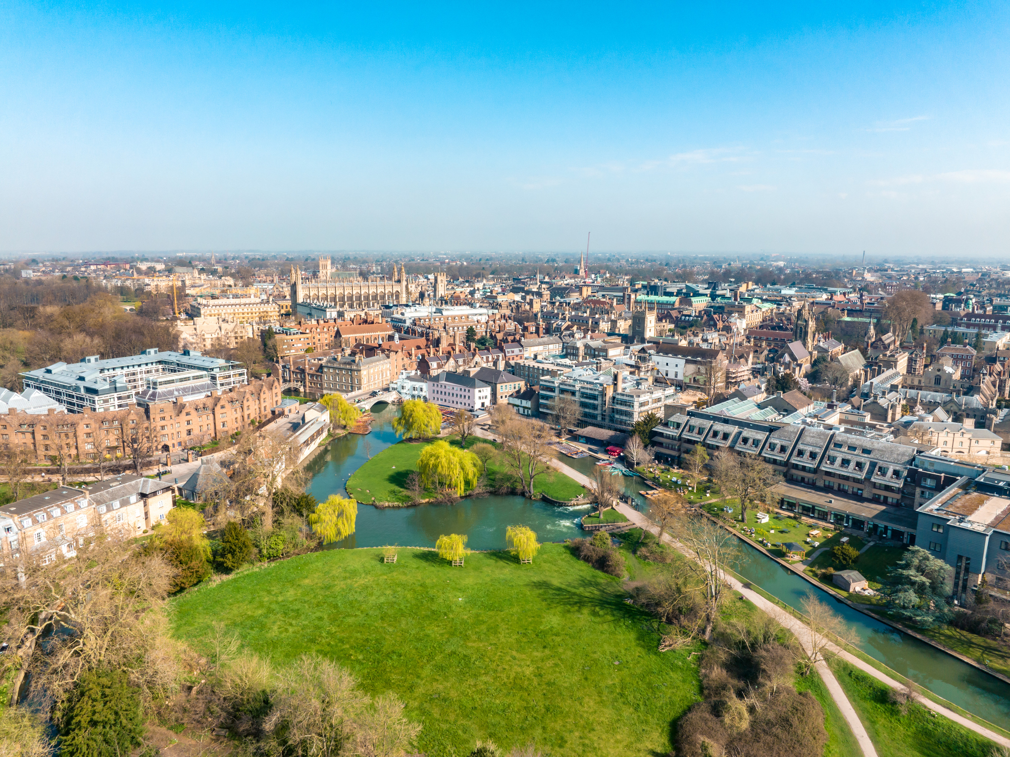 Aerial View Photo Of Cambridge UK